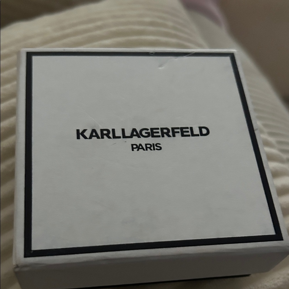 Karl Lagerfeld Silver Beaded Choker & Pendant Necklace Set - Picture 3 of 3